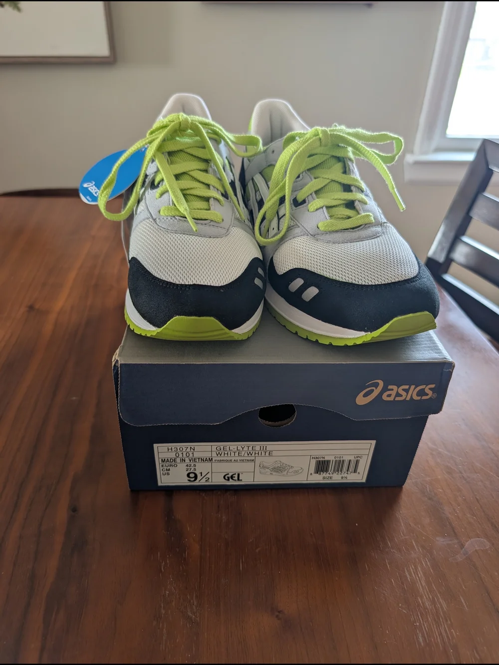 ASICS Gel-Lyte III Neon Lime Sneakers Men’s 9.5 NWT